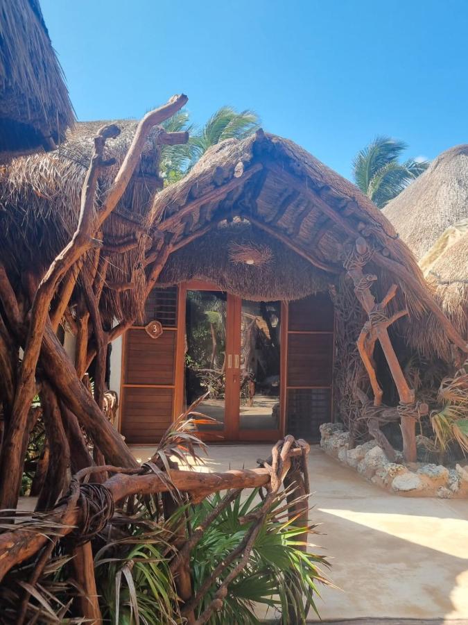 Cabanas Playa Condesa 图卢姆 外观 照片