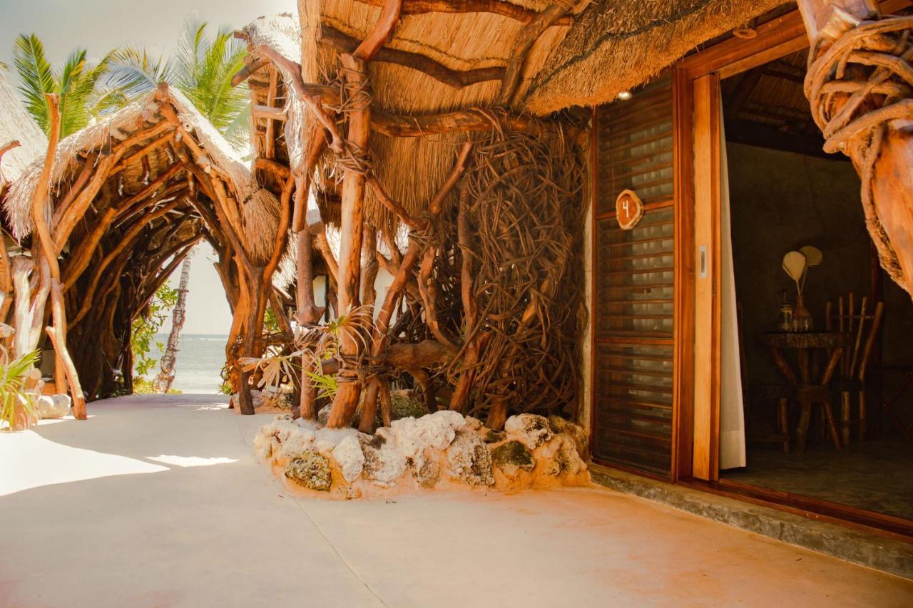 Cabanas Playa Condesa 图卢姆 外观 照片
