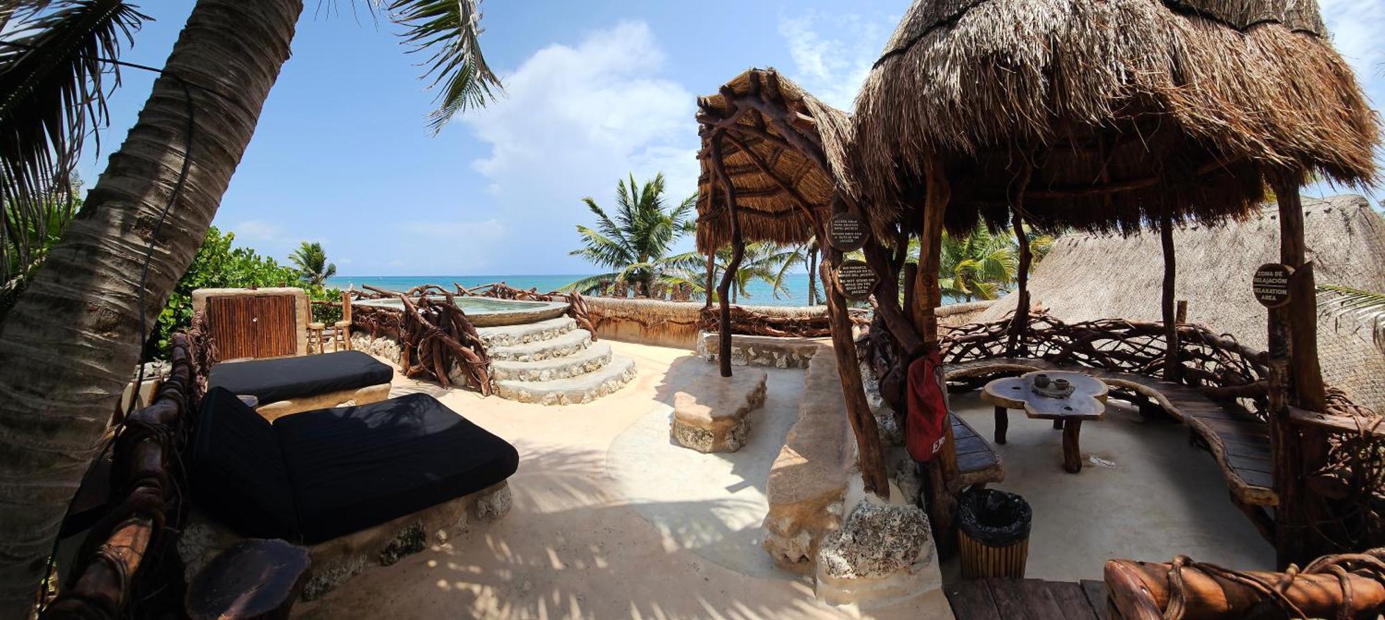 Cabanas Playa Condesa 图卢姆 外观 照片