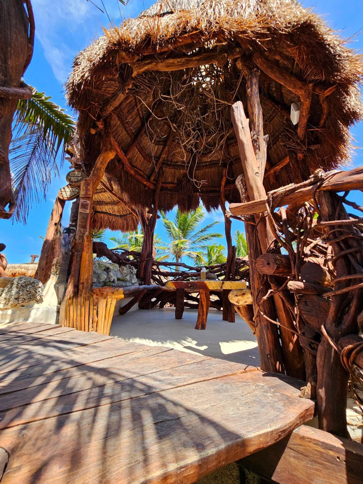 Cabanas Playa Condesa 图卢姆 外观 照片